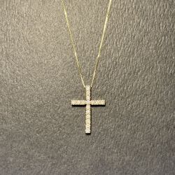 14k Gold Cross Pendant 