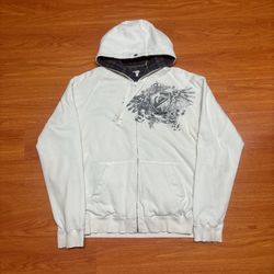 Vintage Y2K Quiksilver Surf Wings Plaid Reversible Jacket  Size L