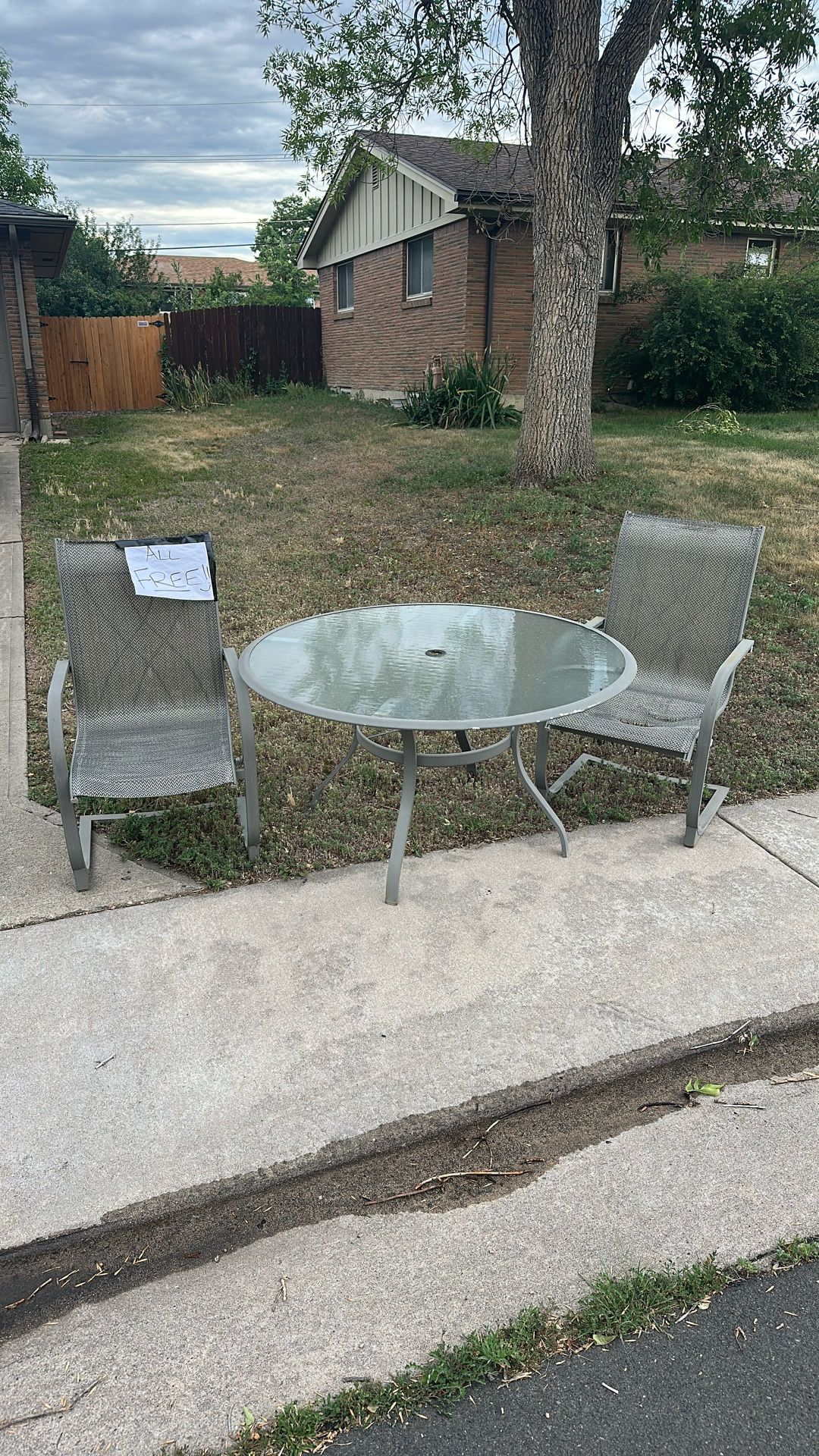 FREE - 2x Chairs & 1x Table