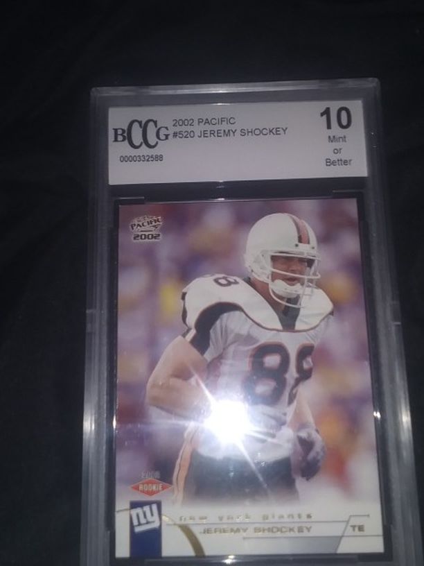 Bccg 10 2002 Pacific Jeremy Shockey Rookie Card