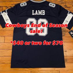 $40 stitch  Pickens, Navy Trevon Diggs Dallas Cowboys Jersey #7 Or Lamb $40