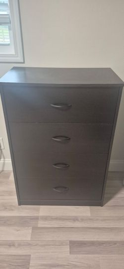 4 Drawer Black Dresser