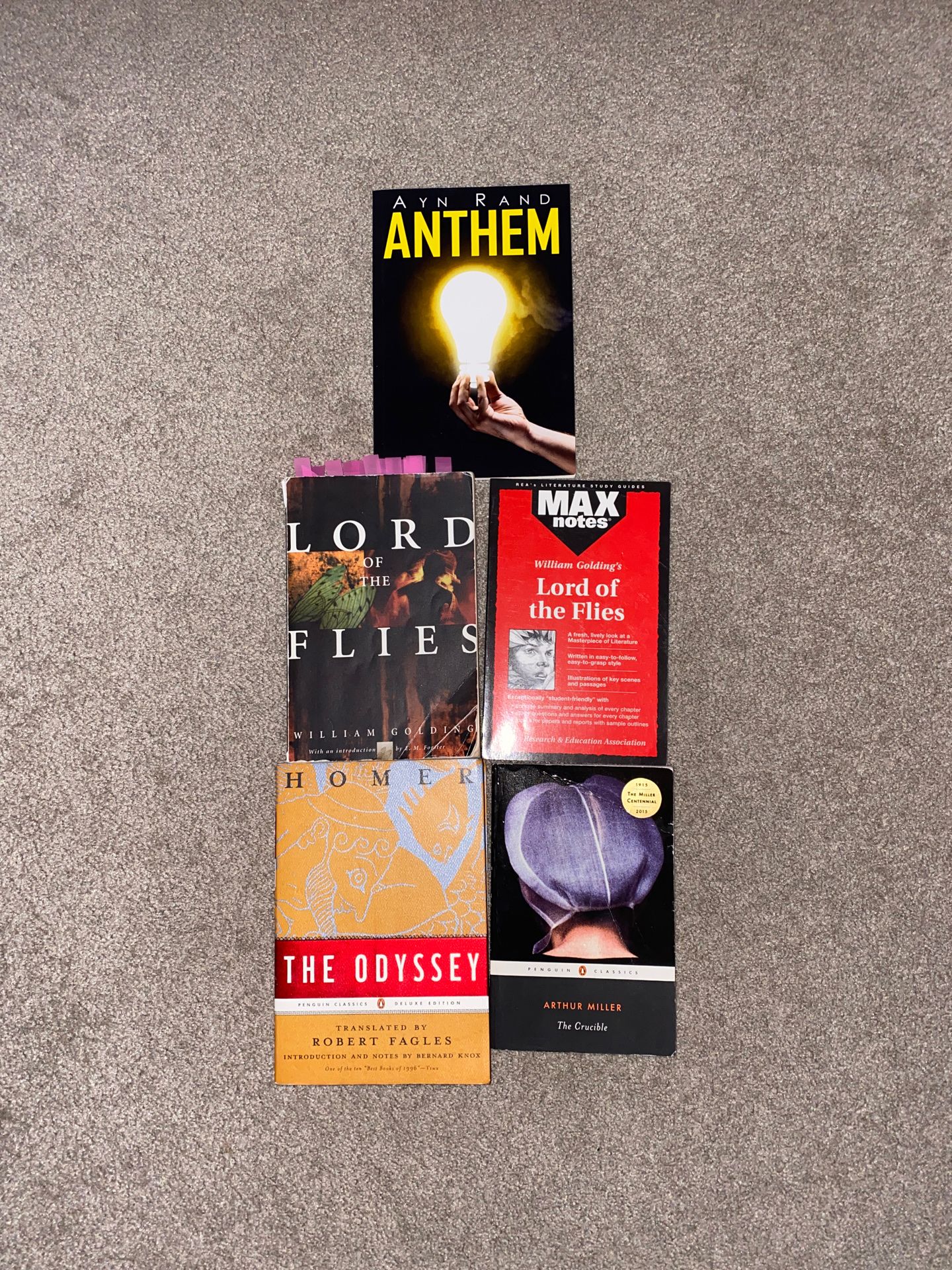 Anthem Lord of the flies Lord of the flies notes the odyssey the crucible