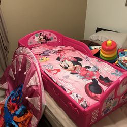 Minnie Mouse Toddler Bed And Princess Tent 