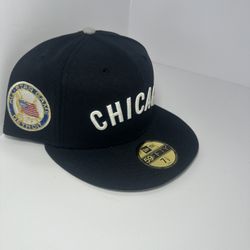 Navy Chicago Hat with Detroit All Star Game Patch