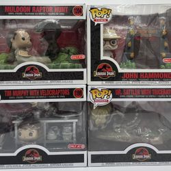 Funko Jurassic Park 30 1198 1199 1204 Hammond Sattler Murphy Muldoon