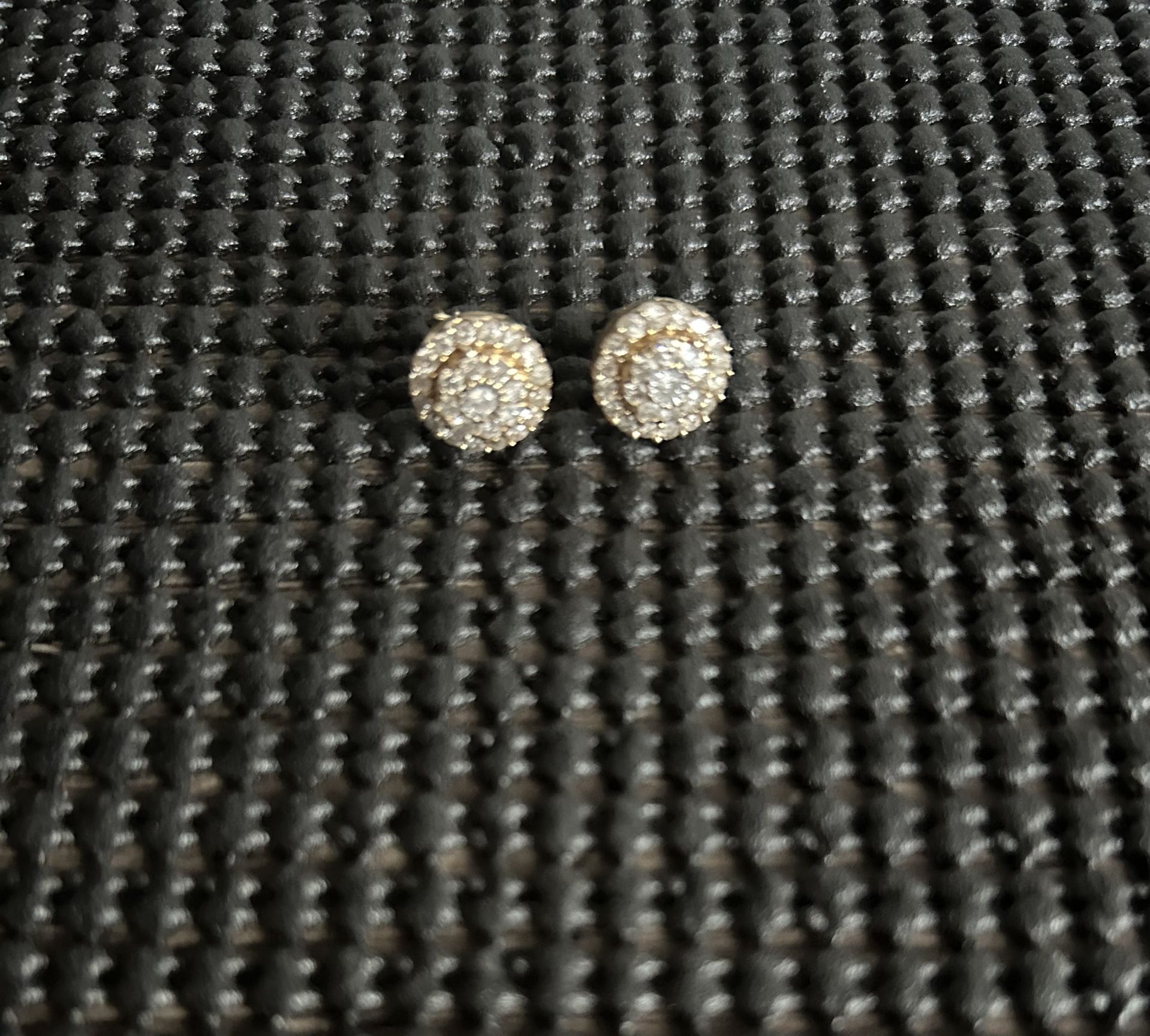 10k Diamond Bling Earrings