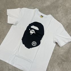 BAPE Bicolor Big Ape Head Tee 'White'