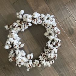 Decorative Cotton Wreath