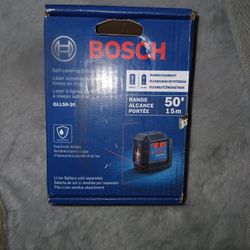 Bosch Red Self Leveling Cross Line Laser With A Range Of 50 Ft Or 15 Meters 