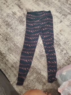 Dark Teal Giraffe Print Leggings