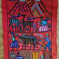 Peruvian Crewel Embroidery 