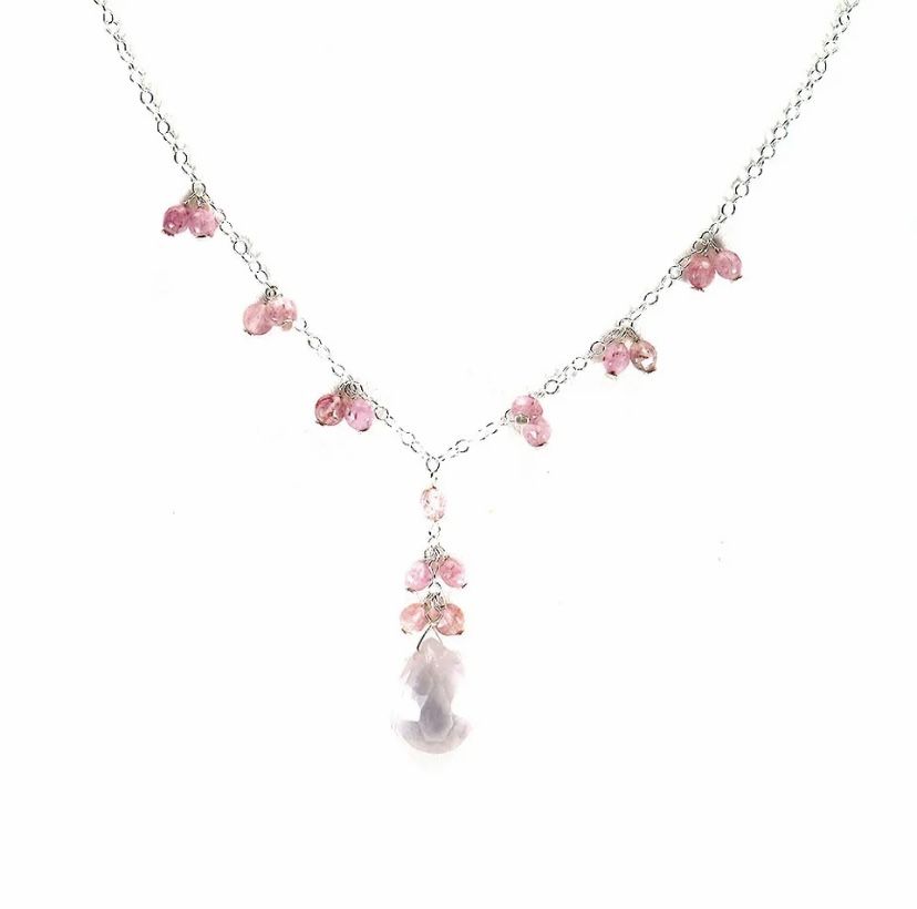 Tourmaline & Quartz Necklace 925