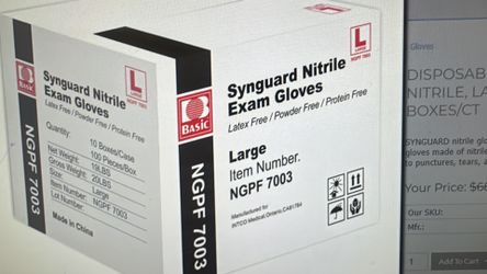 Gloves Vinyl Black All Size