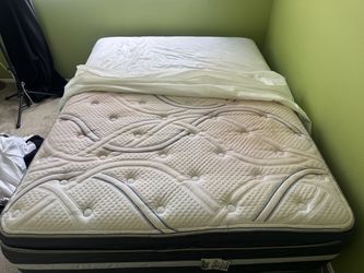 Queen Pillow Top Mattress + Box Spring – $200 OBO