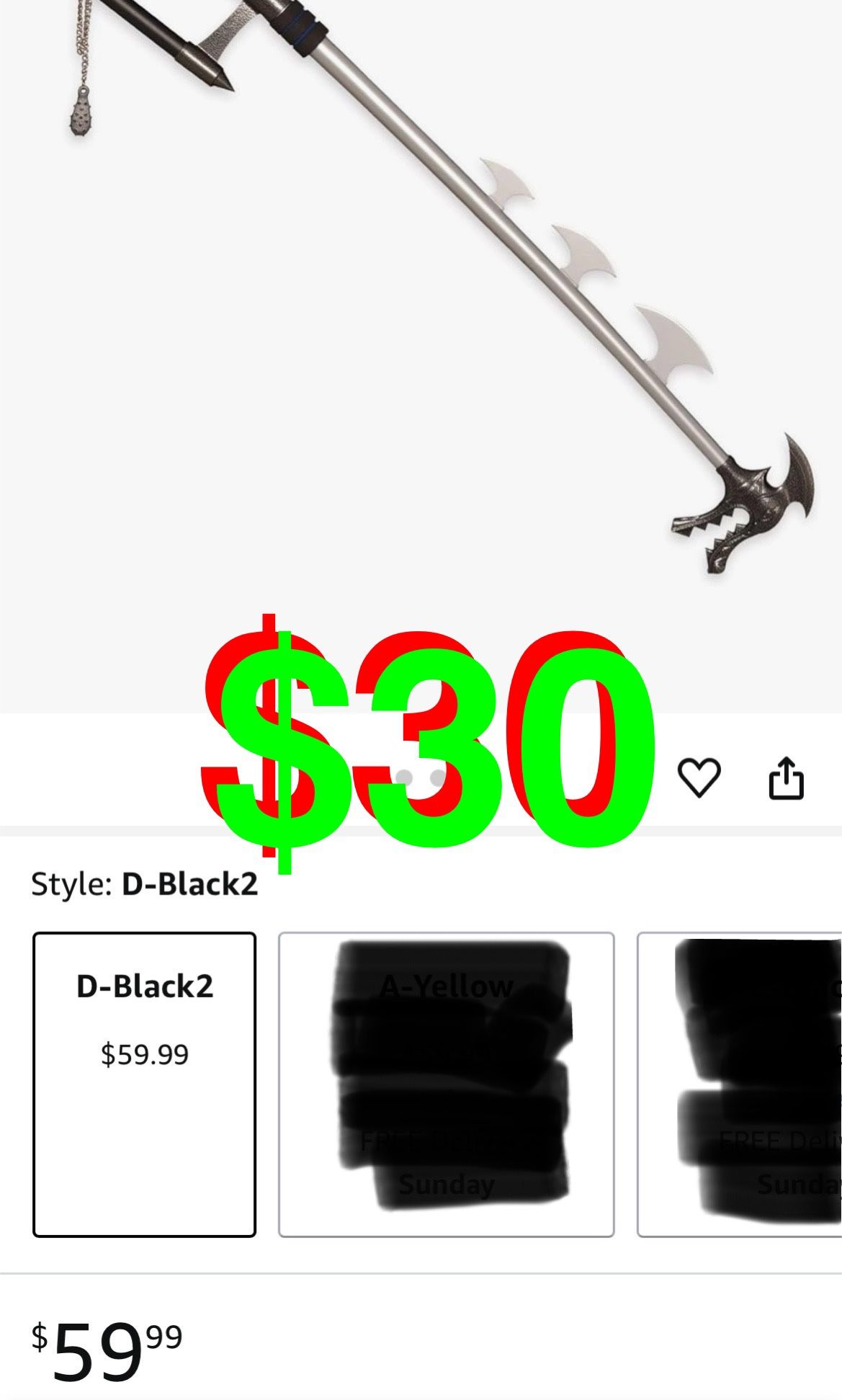 ZKBWFLA - Carbon Steel sora KingdomHearts Keyblades Black Key Real Metal About 34 inches Prop for Cosplay.