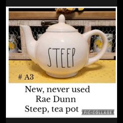 New, Rae Dunn,  Tea Pot  With  Lid...