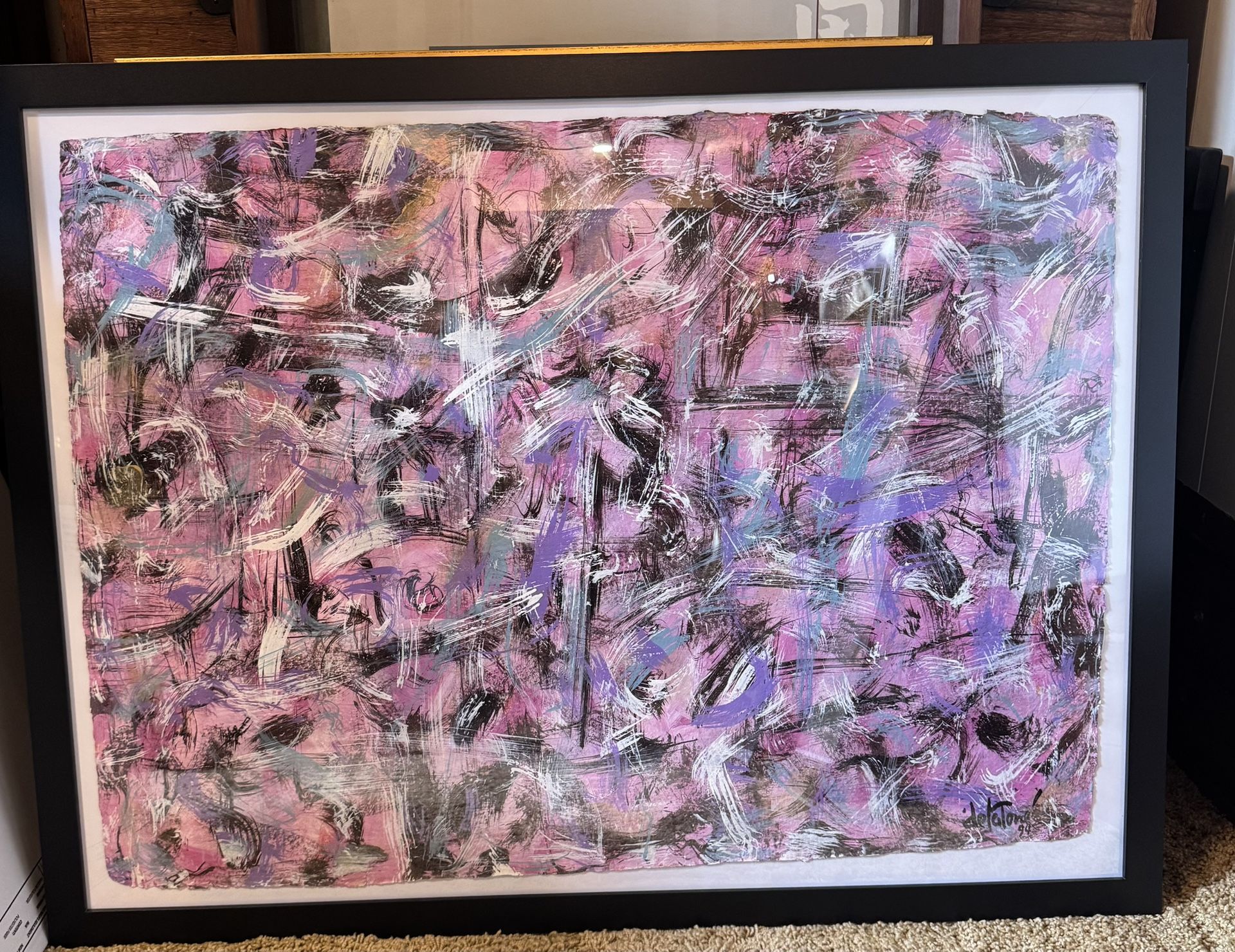 Joseph de La Torre 1994 Framed Original Abstract Painting