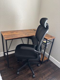 Desk and chair