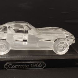 PAPERWEIGHT GLASS CARS Chevrolet Corvette