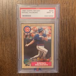 1987 Topps Tiffany Rafael Palmeiro Mint 9 Baseball Card