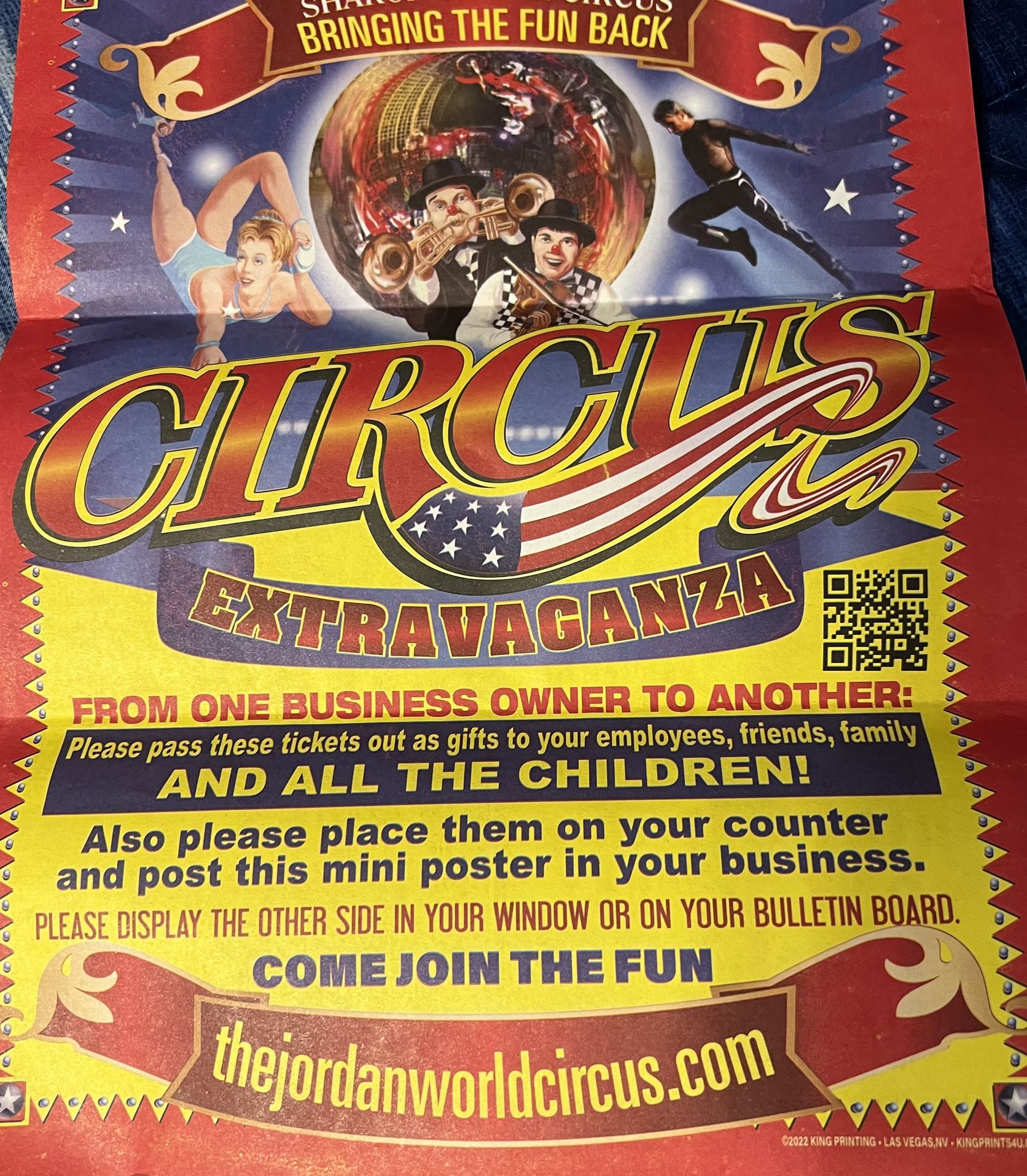 Free Circus Tickets
