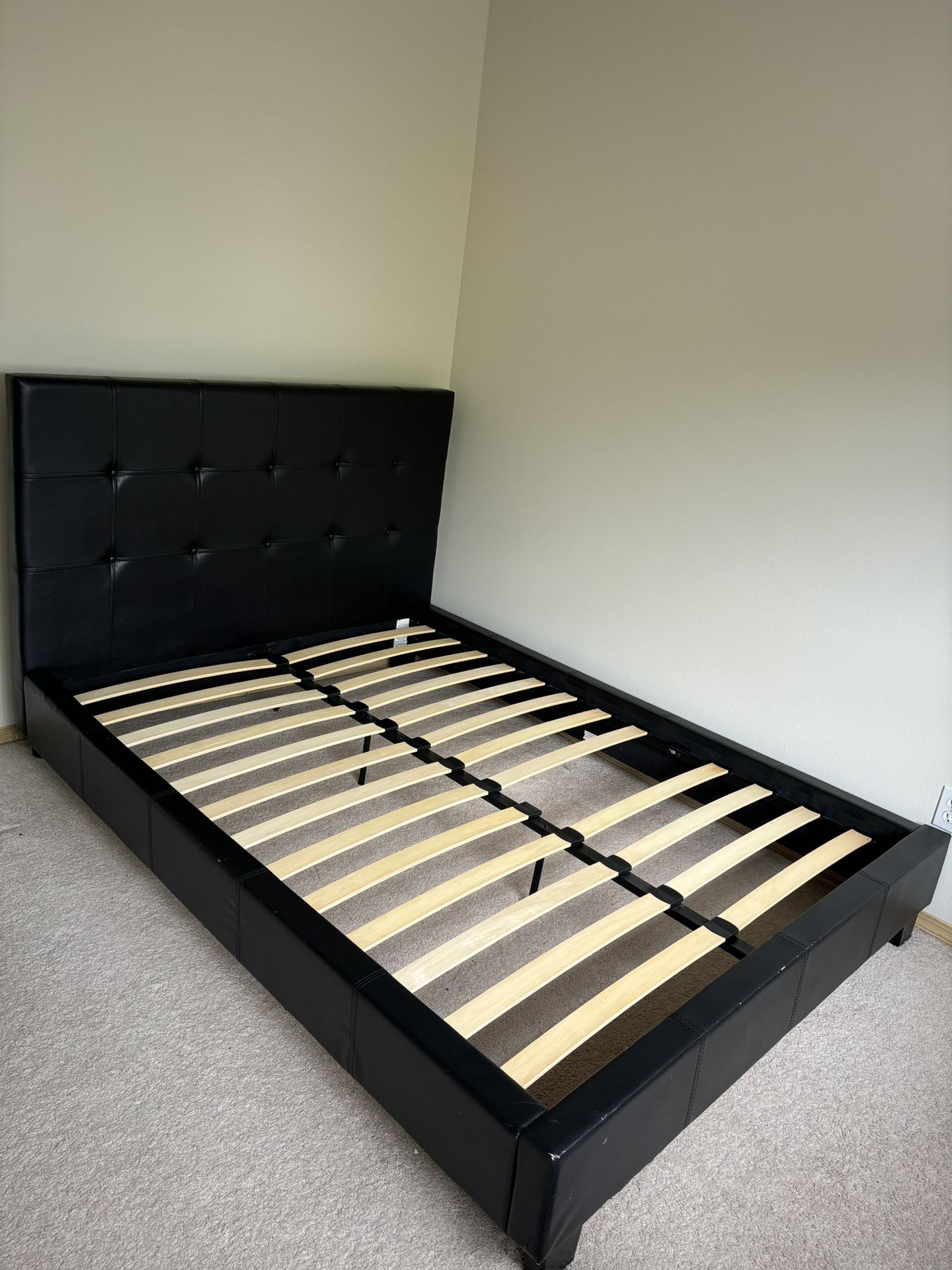 Full Size Black Bed frame