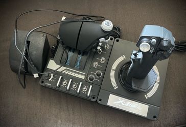 Logitech X56 H.O.T.A.S. Throttle, Joystick, and Trim Wheel