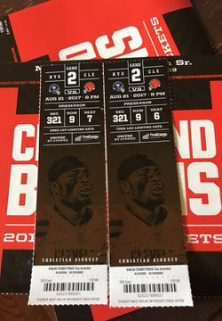 Browns Tickes $100 for 2