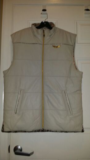 Young and rich reversible vest leather