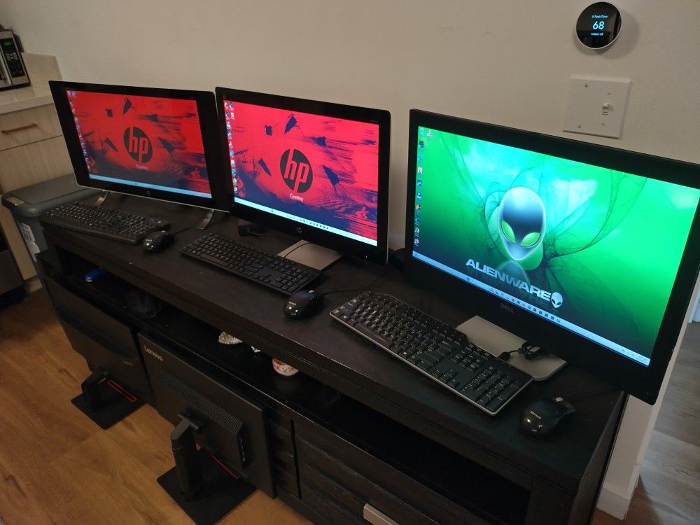 3 - Systems Complete -2 HP Envy Touch Smart 23" - Dell All In One - $600 For All