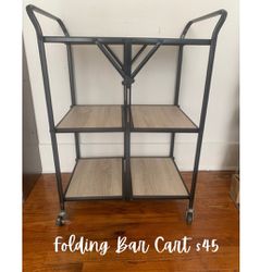 Bar Cart Or Folding Shelves 