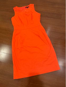 Banana Republic Sleeveless Orange Sheath Dress