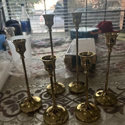 Porta Velas Juego De 6 Nuevas 