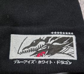 Blue Eyed White Dragon Beanie 
