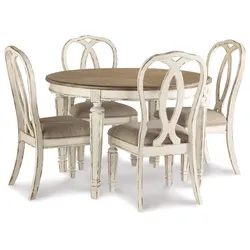 Realyn Dining Table and 4 Chairs Monumental Bargain Extravaganza