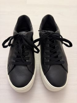 Vince Benfield Women’s Leather Black Platform Sneaker