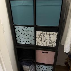 Two KALLAX  shelves