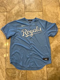 Nike Kansas City Royals MLB Baseball Jersey Mens XL Extra Large Light Blue NWOT