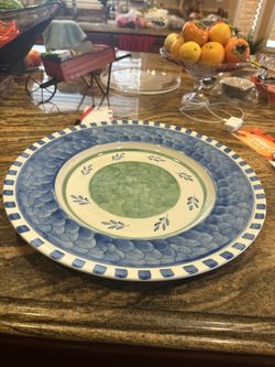 Beautiful Large Ceramic Rice/fruit Platter 