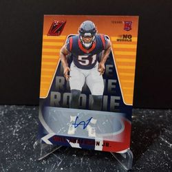 2023 Panini Zenith Will Anderson Jr. No Huddle Autograph
