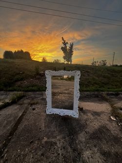 Vintage wood Framed Mirror
