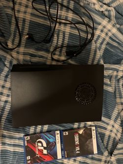 PS5 Console with Two Games and Power Cable