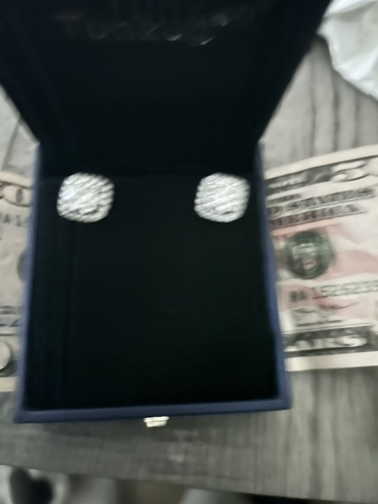 Lab Diamond Earrings Unisex 8mm