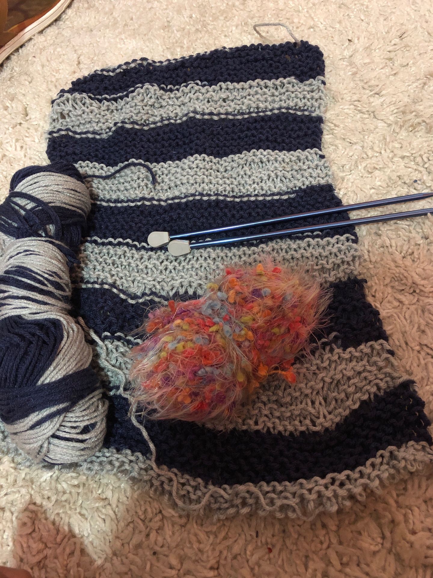 Knitting supplies, yarn, knitting needles