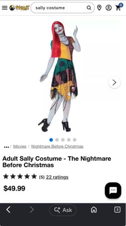 Adult Sally Costume - The Nightmare Before Christmas