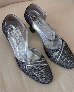 Silver dancing shoes