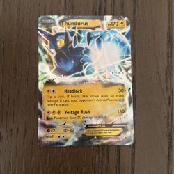 Thundurus Ex Pokémon Card
