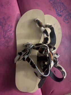 Cheetah print sandals