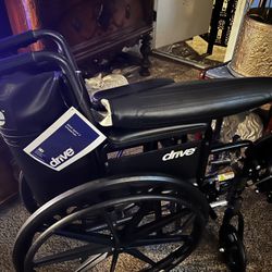 Wheelchair- Drive Silver Sport 2 Bariatric Wheelchair With 20” Seat Width + Elevating Footrests 